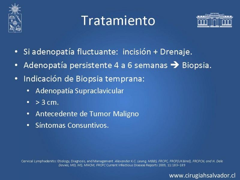 Diapositiva 22 de Adenopatía Cervical. Estudio y Manejo