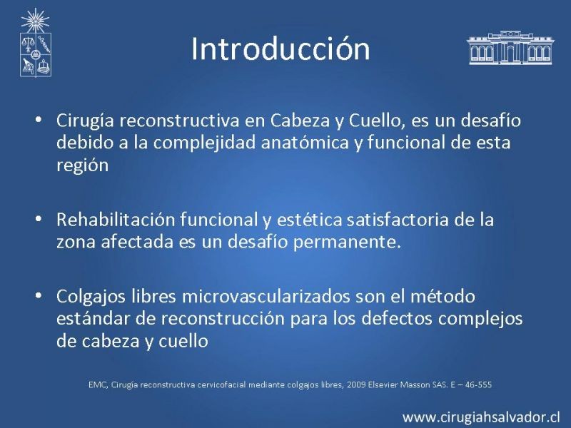 Diapositiva 2 de Monitoreo de Colgajos Libres Microvascularizados