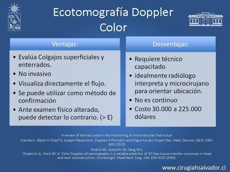 Diapositiva 25 de Monitoreo de Colgajos Libres Microvascularizados