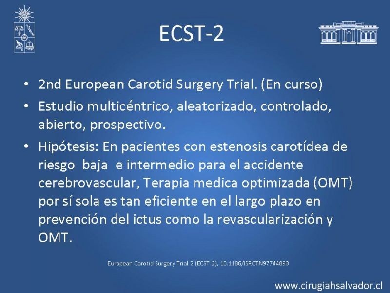 Diapositiva 28 de Estenosis Carotídea Sintomática
