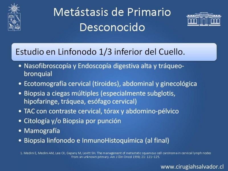 Diapositiva 25 de Adenopatía Cervical. Estudio y Manejo