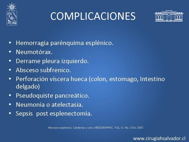 Diapositiva 19 de Abscesos esplénicos