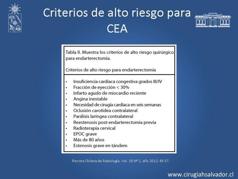 Diapositiva 18 de Estenosis Carotídea Sintomática