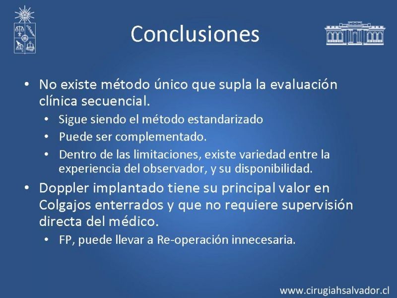 Diapositiva 55 de Monitoreo de Colgajos Libres Microvascularizados