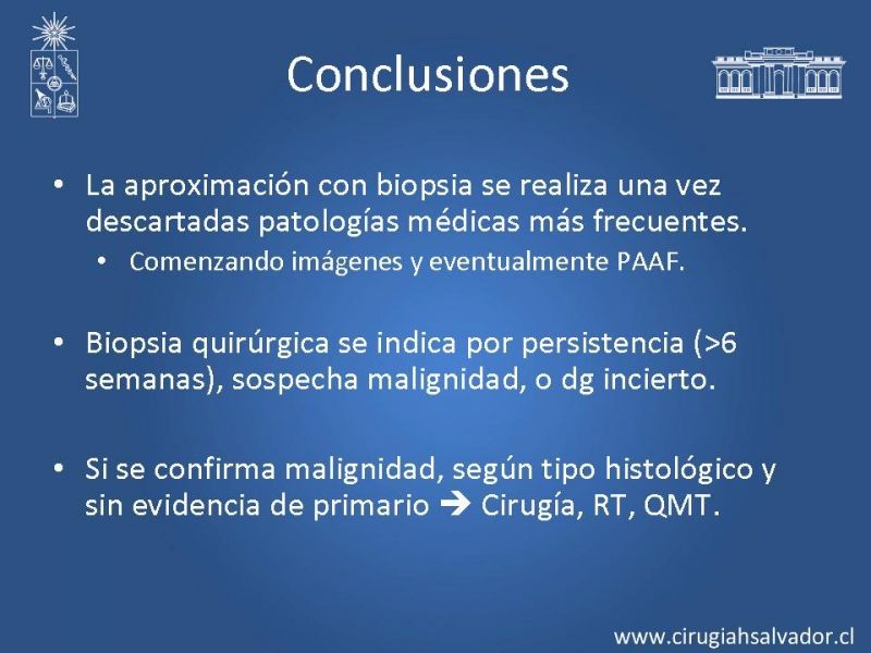 Diapositiva 30 de Adenopatía Cervical. Estudio y Manejo