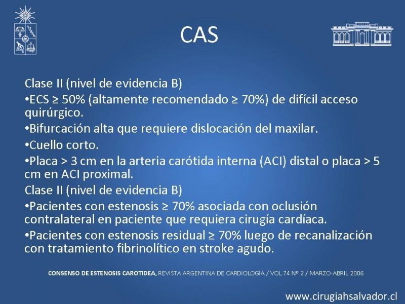 Diapositiva 21 de Estenosis Carotídea Sintomática