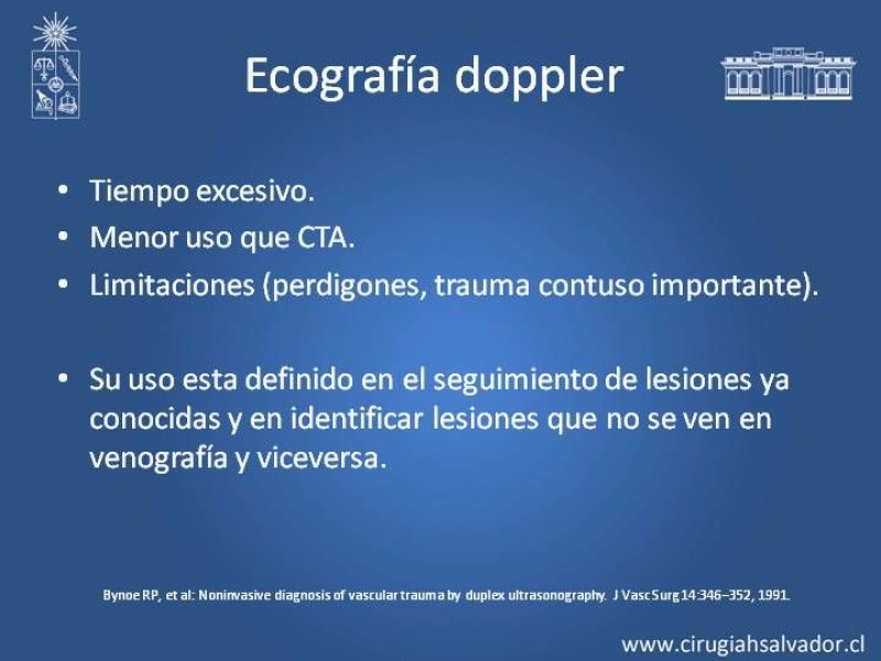 Diapositiva 8 de Trauma Vascular: Extremidades