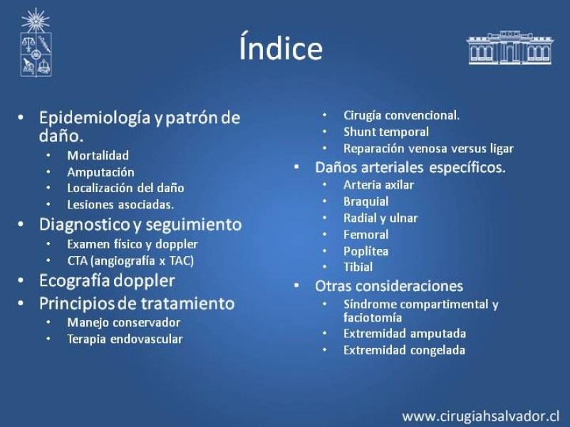 Diapositiva 1 de Trauma Vascular: Extremidades