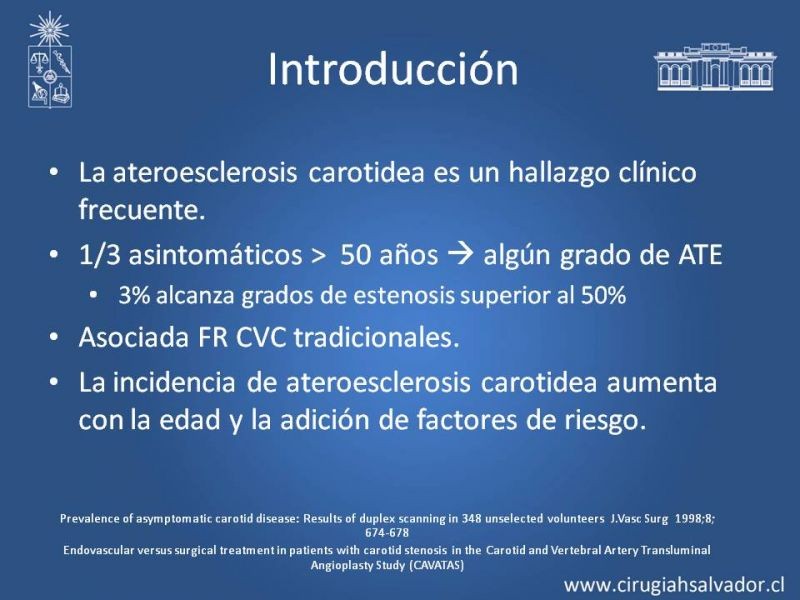 Diapositiva 1 de Estenosis Carotidea