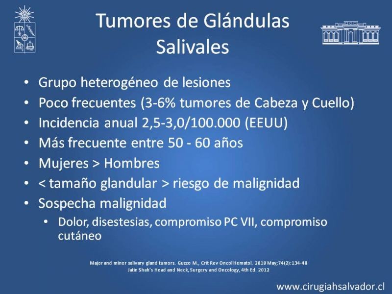 Diapositiva 4 de Tumores de Glándulas Salivales