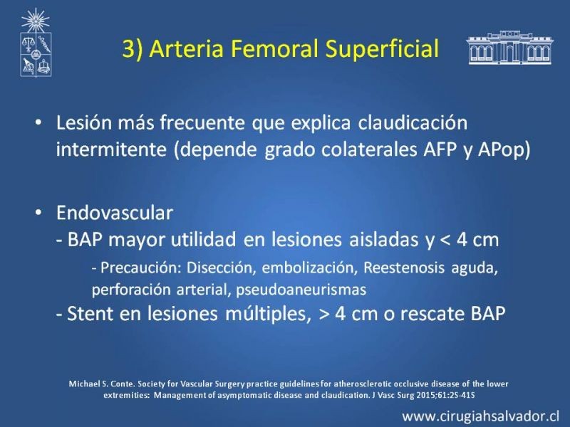 Diapositiva 17 de Tratamiento Endovascular: EAO femoro-distal