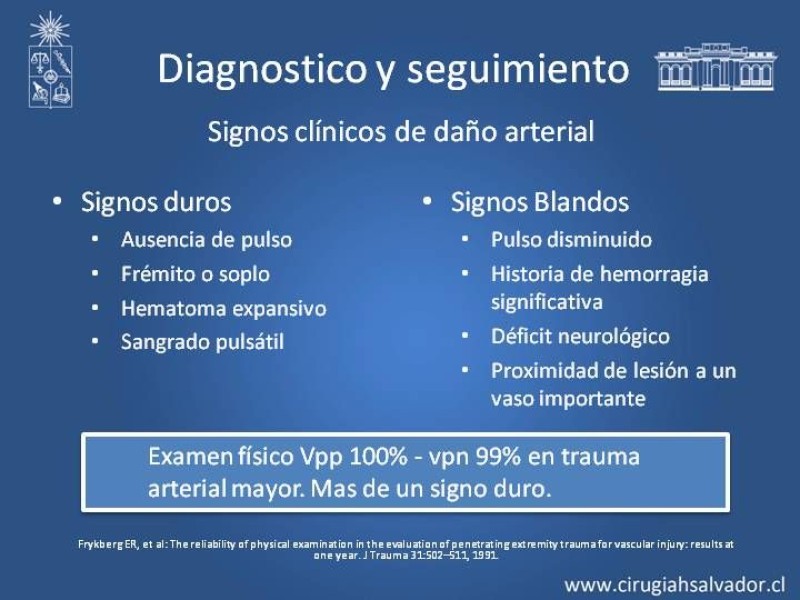 Diapositiva 5 de Trauma Vascular: Extremidades