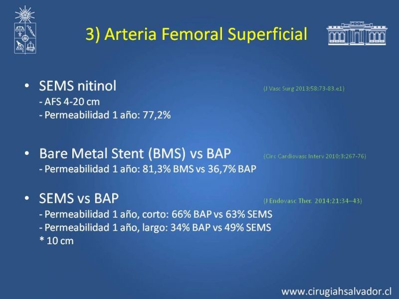 Diapositiva 18 de Tratamiento Endovascular: EAO femoro-distal