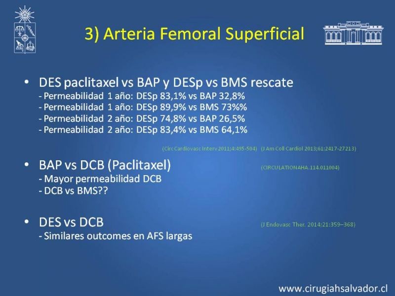 Diapositiva 19 de Tratamiento Endovascular: EAO femoro-distal