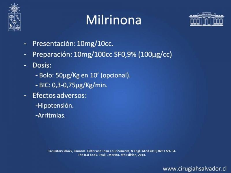 Diapositiva 18 de Drogas Vasoactivas: (DVA)