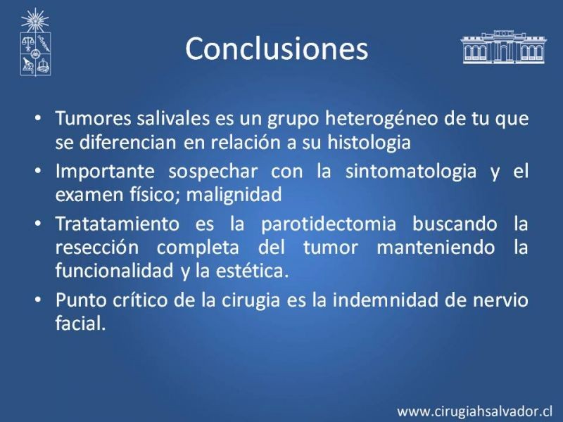 Diapositiva 26 de Tumores de parótida