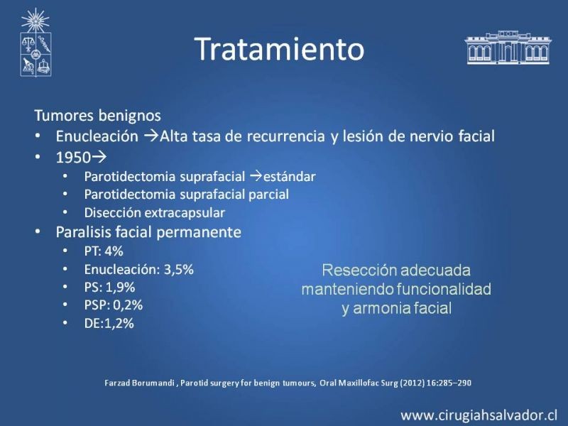 Diapositiva 19 de Tumores de parótida