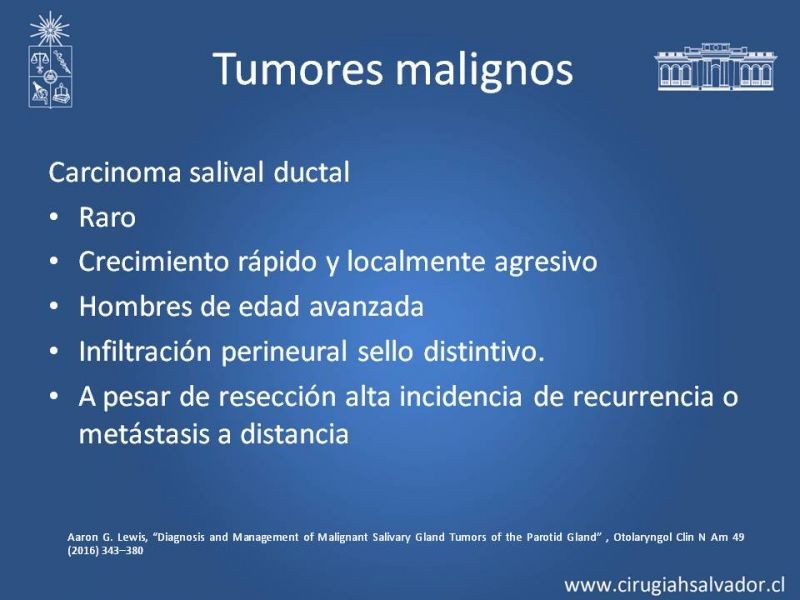 Diapositiva 17 de Tumores de parótida