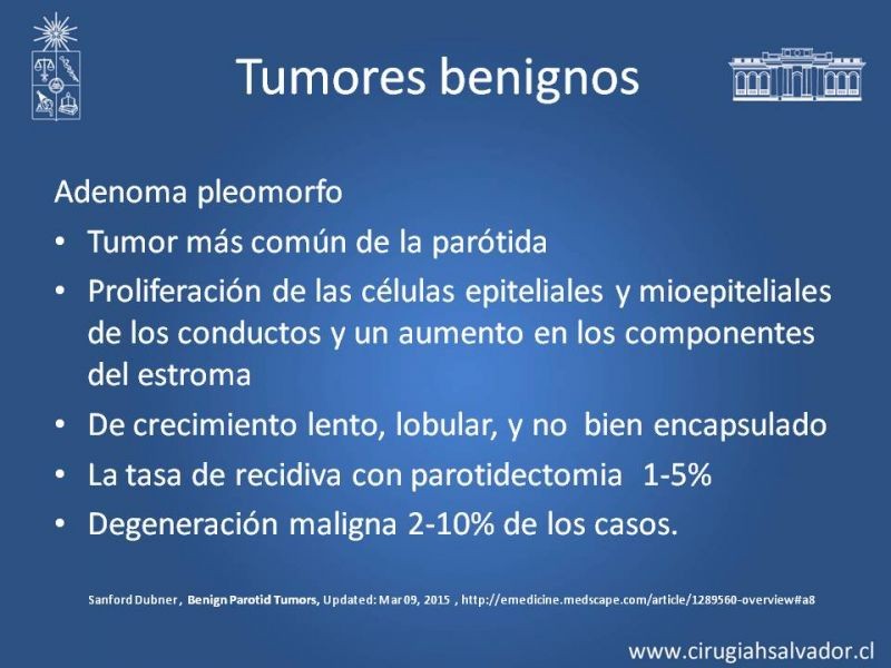 Diapositiva 10 de Tumores de parótida