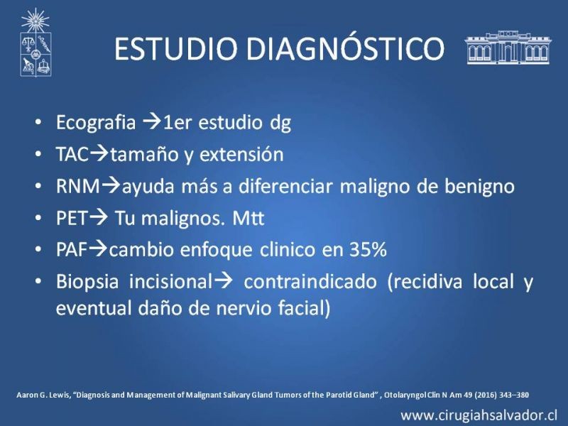 Diapositiva 9 de Tumores de parótida
