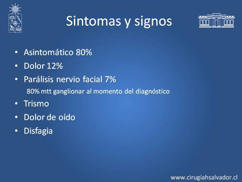 Diapositiva 7 de Tumores de parótida