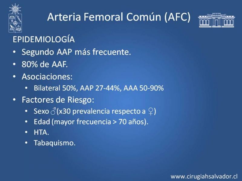 Diapositiva 20 de Aneurismas Periféricos