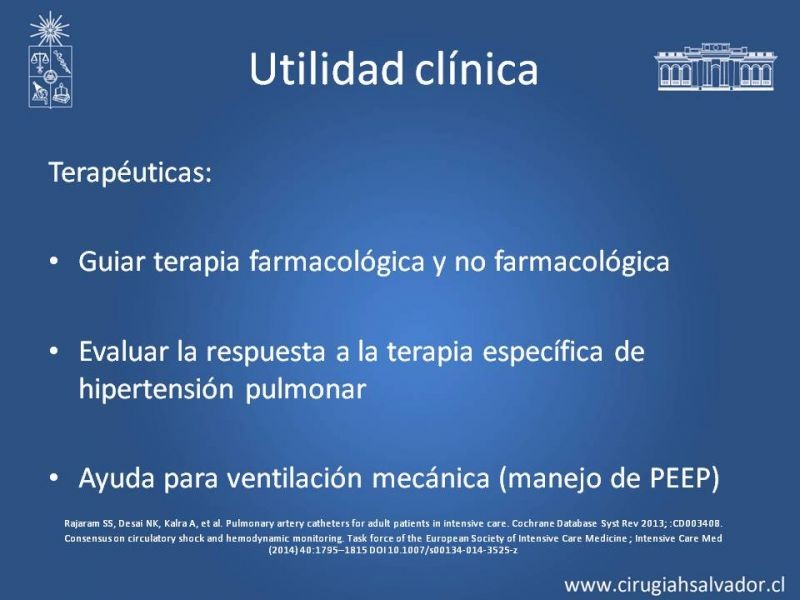 Diapositiva 15 de Catéter de Swan-Ganz y patrones hemodinámicos del shock