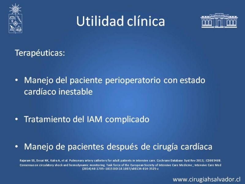 Diapositiva 14 de Catéter de Swan-Ganz y patrones hemodinámicos del shock