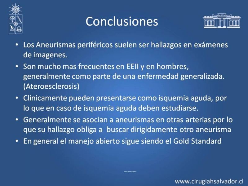 Diapositiva 55 de Aneurismas Periféricos
