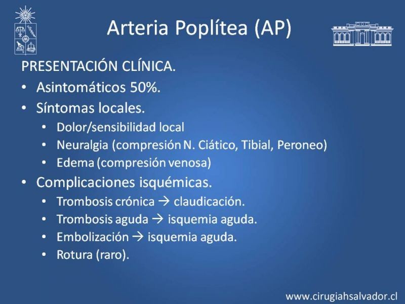 Diapositiva 7 de Aneurismas Periféricos