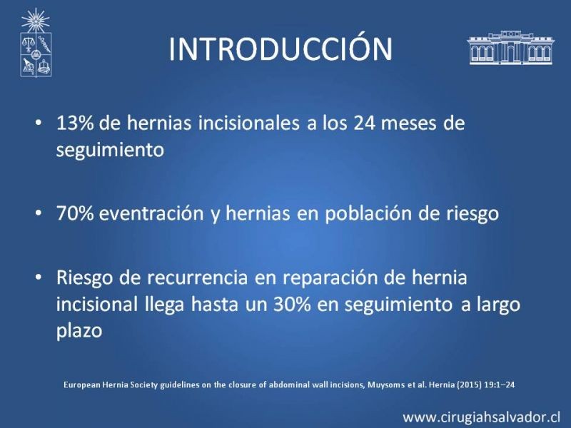 Diapositiva 3 de Cierre pared abdominal y prevención de eventración