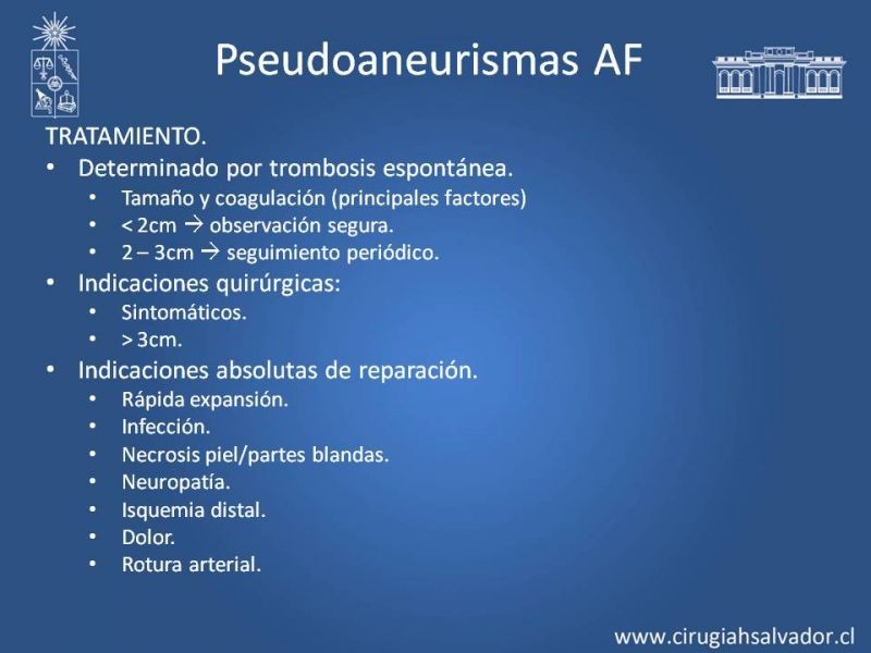 Diapositiva 30 de Aneurismas Periféricos