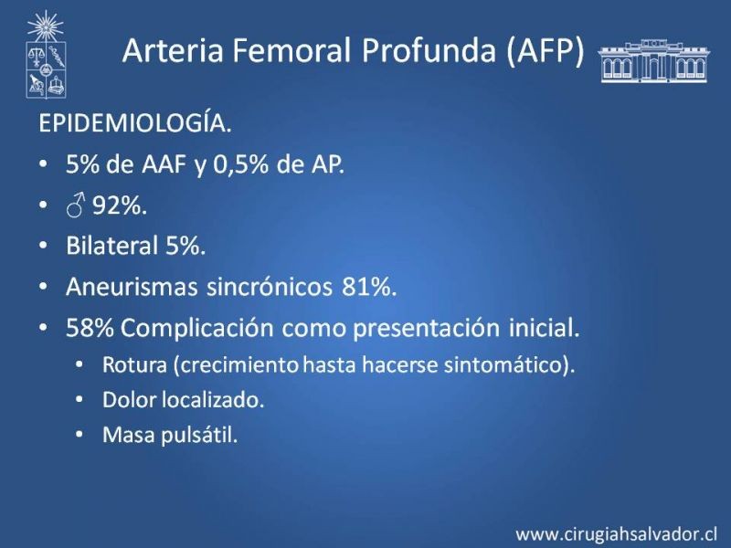 Diapositiva 34 de Aneurismas Periféricos