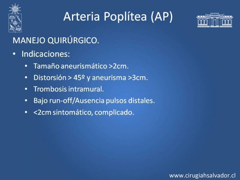 Diapositiva 12 de Aneurismas Periféricos