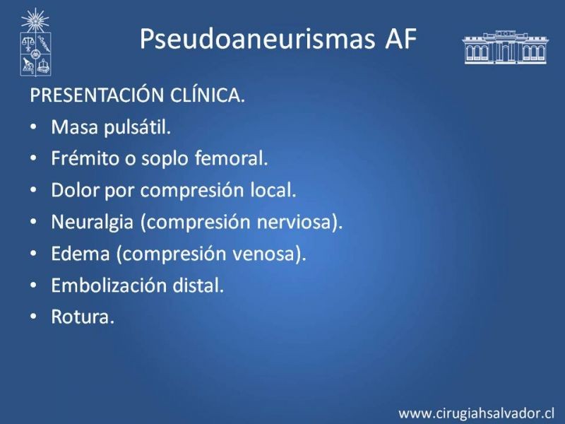 Diapositiva 28 de Aneurismas Periféricos