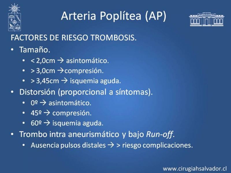 Diapositiva 10 de Aneurismas Periféricos