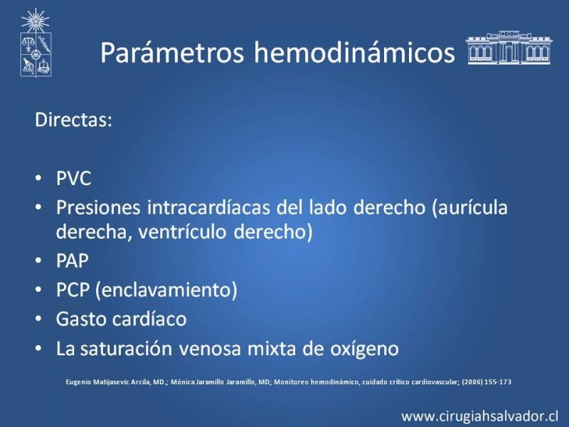 Diapositiva 8 de Catéter de Swan-Ganz y patrones hemodinámicos del shock