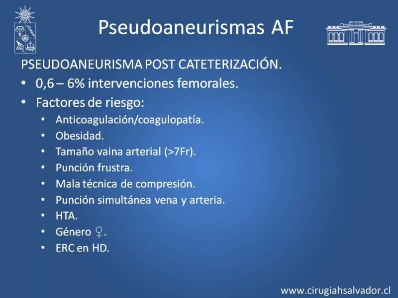 Diapositiva 27 de Aneurismas Periféricos