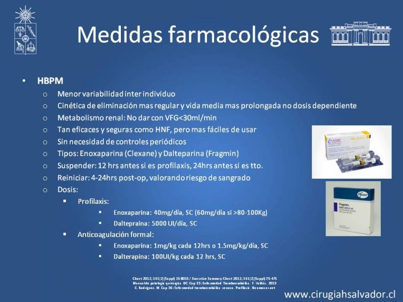 Diapositiva 17 de Prevención Enfermedad Tromboembólica