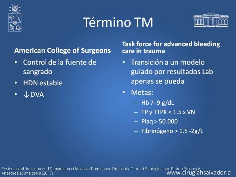 Diapositiva 10 de Terapia transfusional en trauma