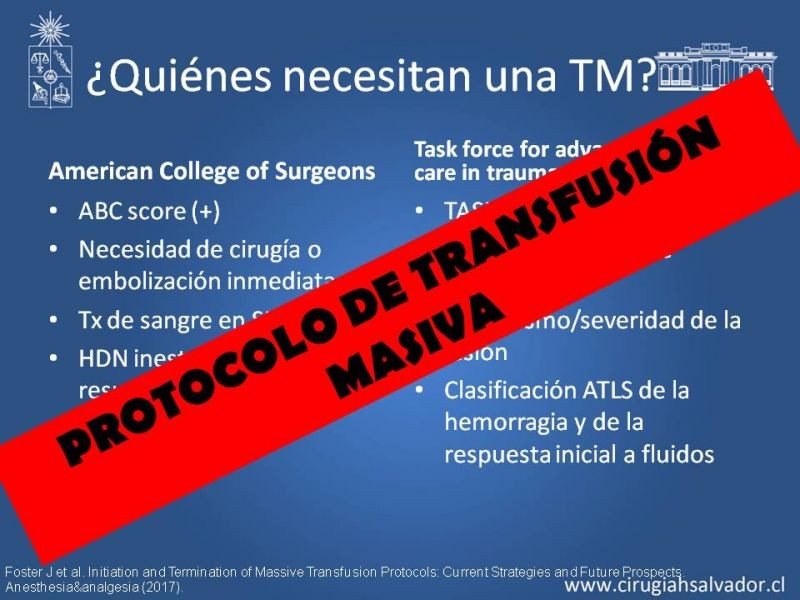 Diapositiva 7 de Terapia transfusional en trauma