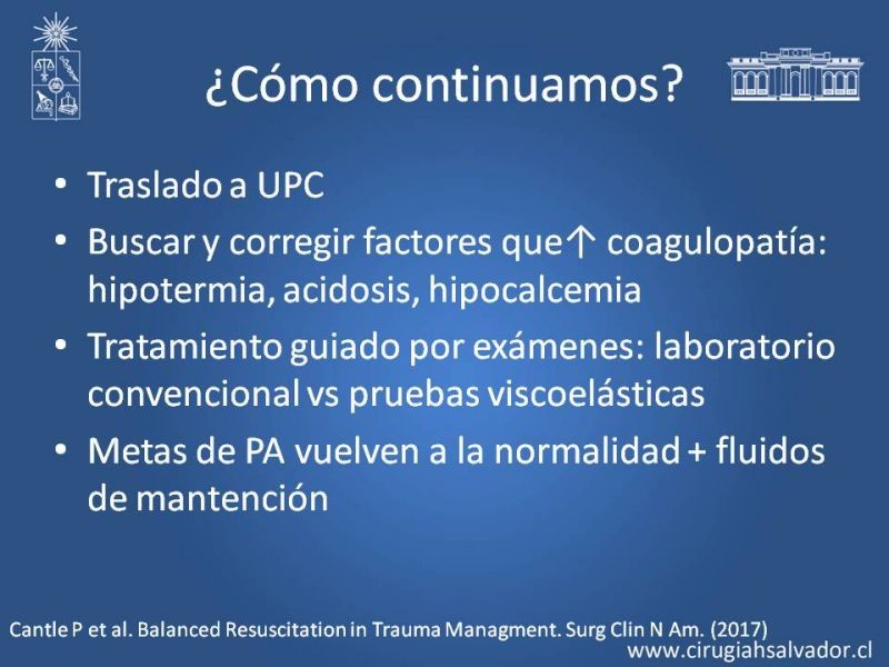 Diapositiva 11 de Terapia transfusional en trauma