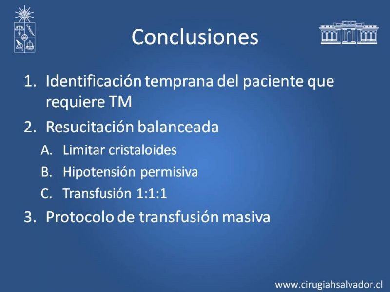 Diapositiva 16 de Terapia transfusional en trauma