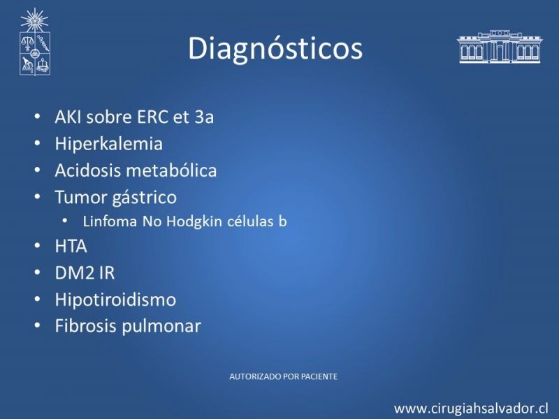Diapositiva 5 de Caso Clínico: Linfoma Gástrico