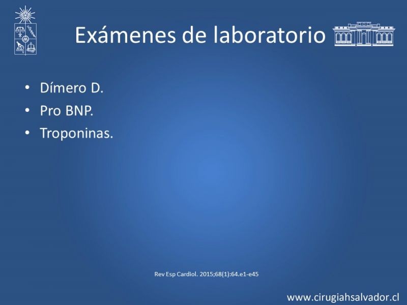 Diapositiva 14 de TEP masivo: Diagnóstico y tratamiento