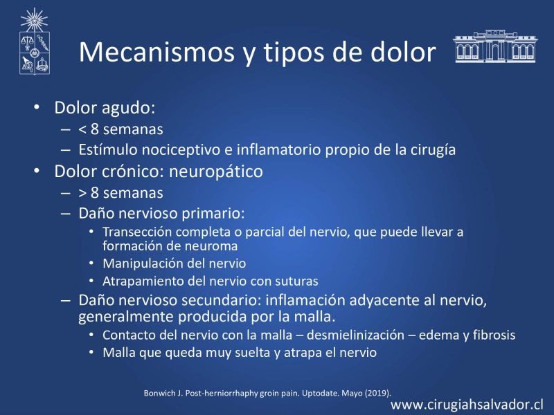 Diapositiva 7 de Inguinodinia post hernioplastía inguinal