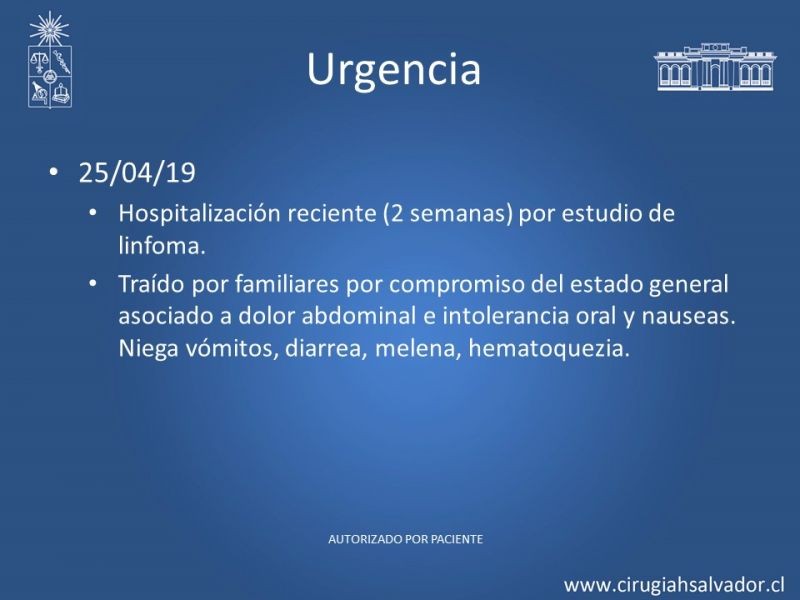 Diapositiva 2 de Caso Clínico: Linfoma Gástrico