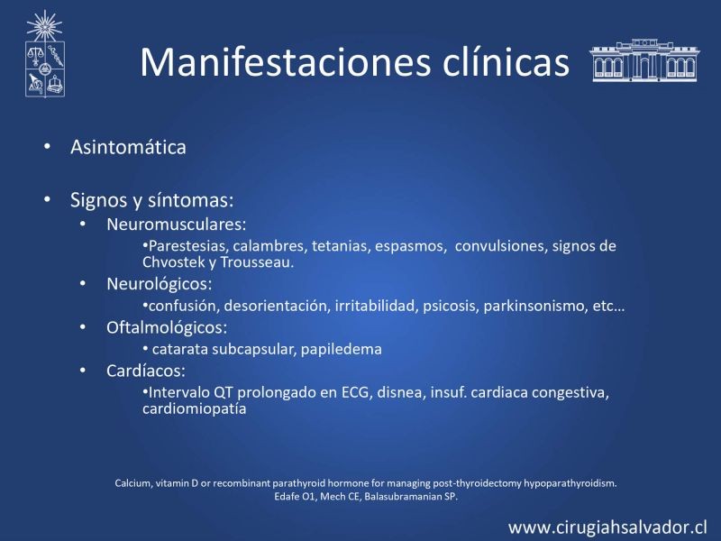 Diapositiva 13 de Hipocalcemia post cirugía tiroidea 