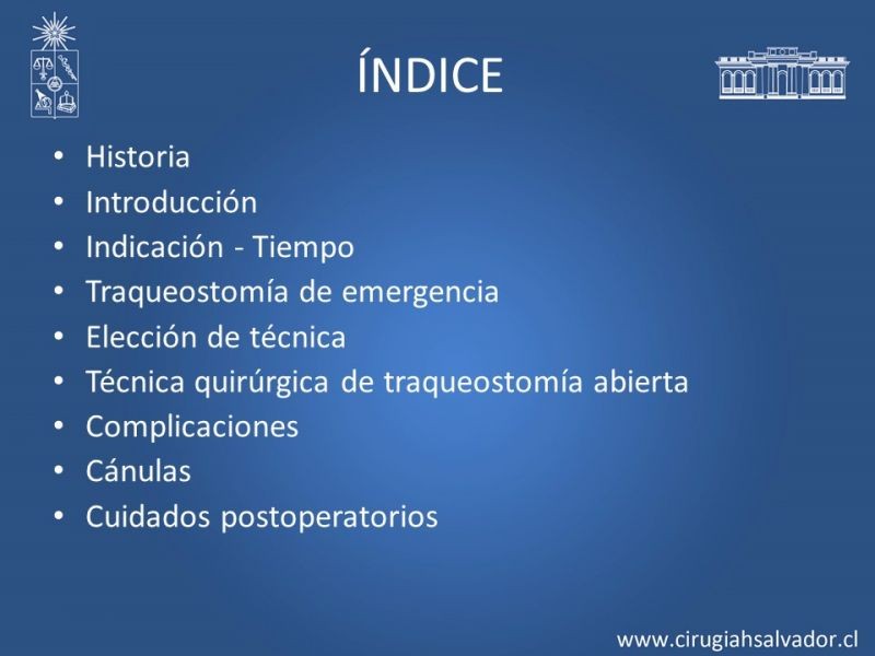 Diapositiva 1 de Traqueostomía