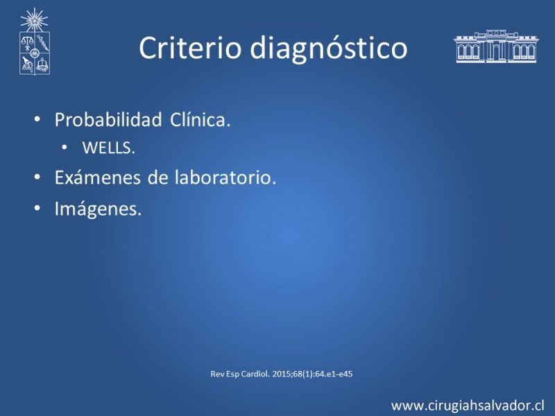 Diapositiva 12 de TEP masivo: Diagnóstico y tratamiento
